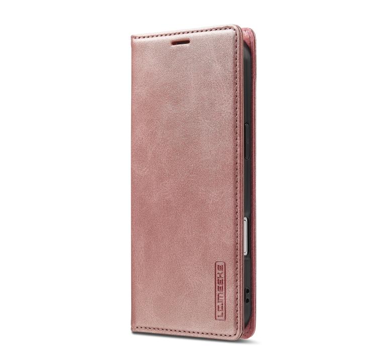 For iPhone Air LC.IMEEKE Strong Magnetism Microfiber Leather Phone Case(Rose Gold) by LC.IMEEKE