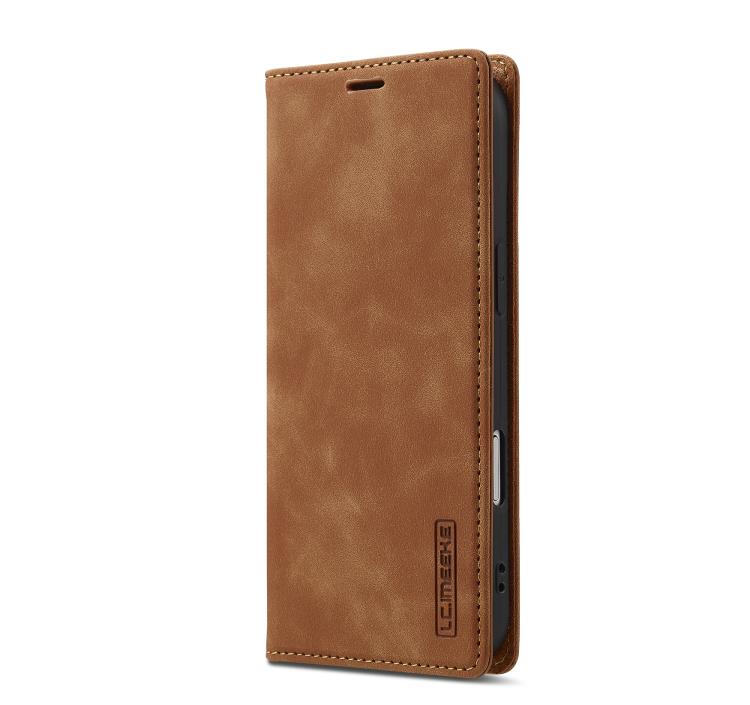 For iPhone Air LC.IMEEKE Strong Magnetism Microfiber Leather Phone Case(Brown) by LC.IMEEKE
