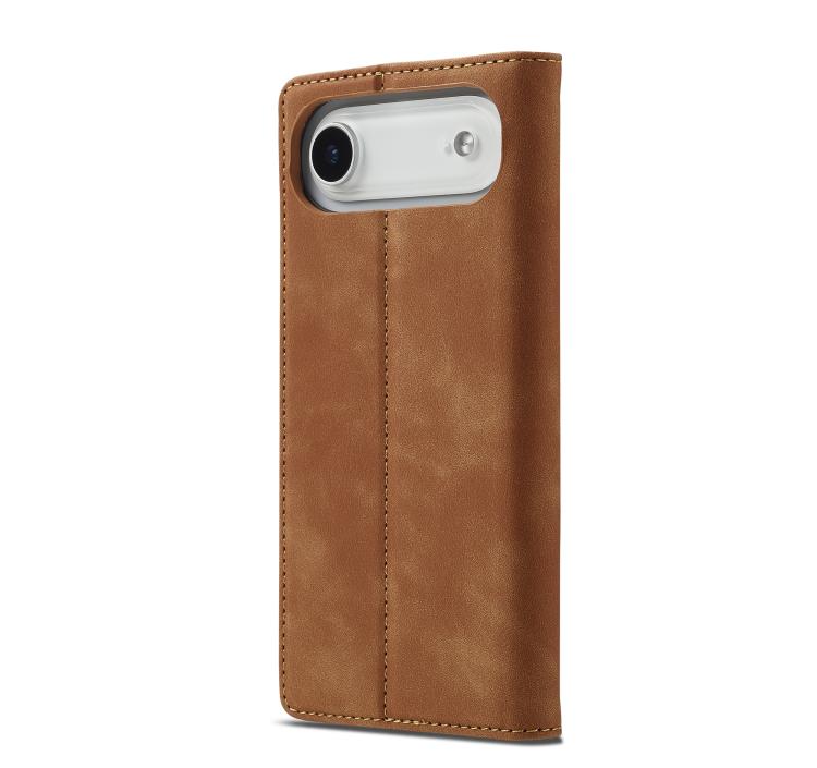 For iPhone Air LC.IMEEKE Strong Magnetism Microfiber Leather Phone Case(Brown) by LC.IMEEKE