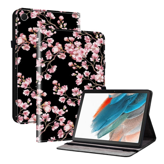 For Samsung Galaxy Tab A8 10.5 2022 Crystal Texture Painted Leather Smart Tablet Case(Plum Bossom) by bashfashion