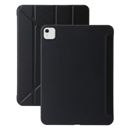 For iPad Air 11 2025 / 2024 TPU Deformation Flip Leather Tablet Case with Holder(Black) by bashfashion
