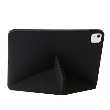 For iPad Air 11 2025 / 2024 TPU Deformation Flip Leather Tablet Case with Holder(Black) by bashfashion