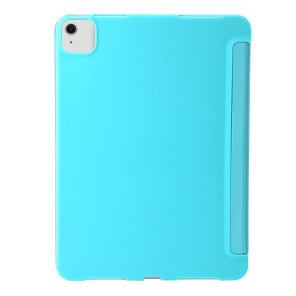 For iPad Air 13 2025 / 2024 TPU Deformation Flip Leather Tablet Case with Holder(Mint Blue) by bashfashion
