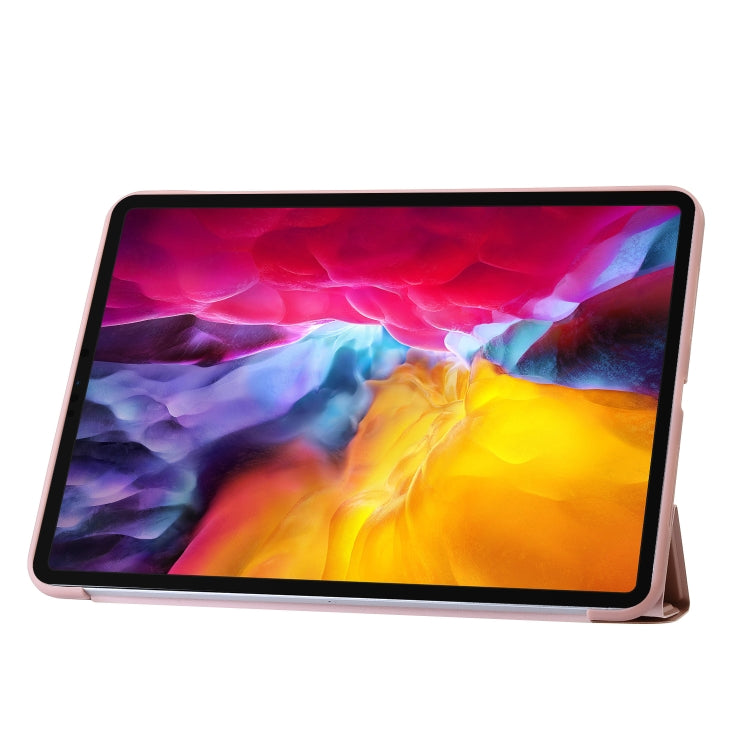 For iPad Pro 11 2025 / 2024 TPU Deformation Flip Leather Tablet Case with Holder(Rose Gold) by bashfashion