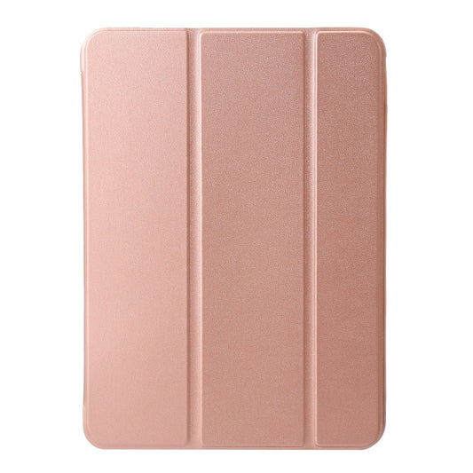For iPad Pro 13 2025 / 2024 Three-fold Holder Flip Tablet Leather Case(Rose Gold) by bashfashion