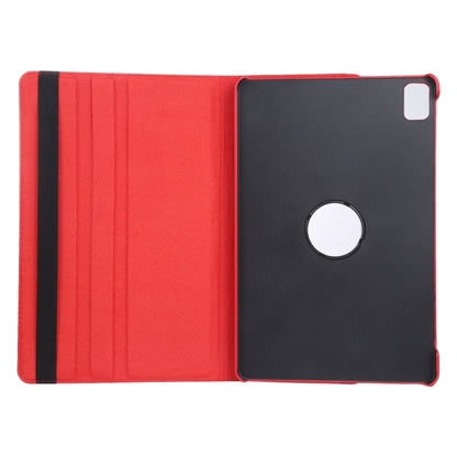 For iPad Pro 13 2025 / 2024 360 Degree Rotation Litchi Texture Leather Tablet Case with Holder(Red) by bashfashion