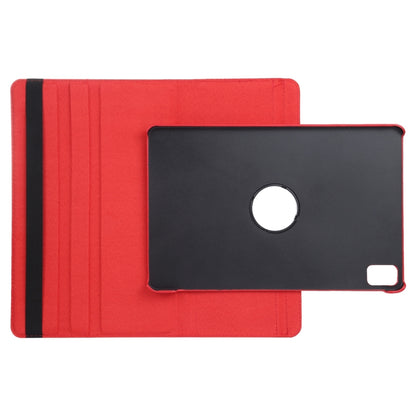 For iPad Pro 13 2025 / 2024 360 Degree Rotation Litchi Texture Leather Tablet Case with Holder(Red) by bashfashion