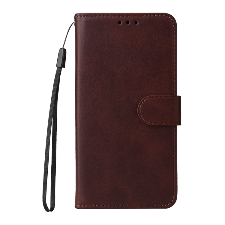 For iPhone 16e Classic Calf Texture Flip Leather Phone Case(Brown) by bashfashion