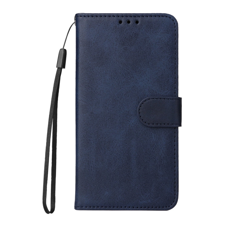 For iPhone 16e Classic Calf Texture Flip Leather Phone Case(Blue) by bashfashion