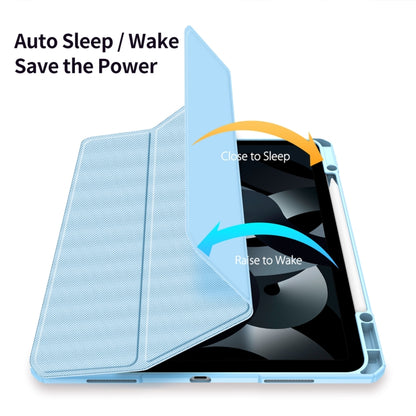 For iPad Air 13 2024 / 2025 DUX DUCIS TOBY Series Antiskid Leather Tablet Case with Sleep / Wake-up Function(Blue) by DUX DUCIS