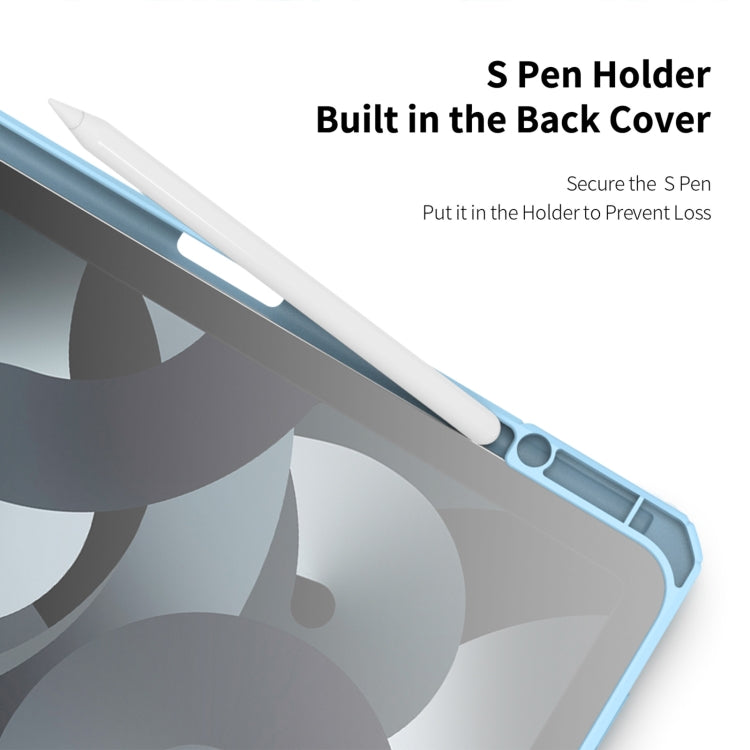 For iPad Air 13 2024 / 2025 DUX DUCIS TOBY Series Antiskid Leather Tablet Case with Sleep / Wake-up Function(Blue) by DUX DUCIS