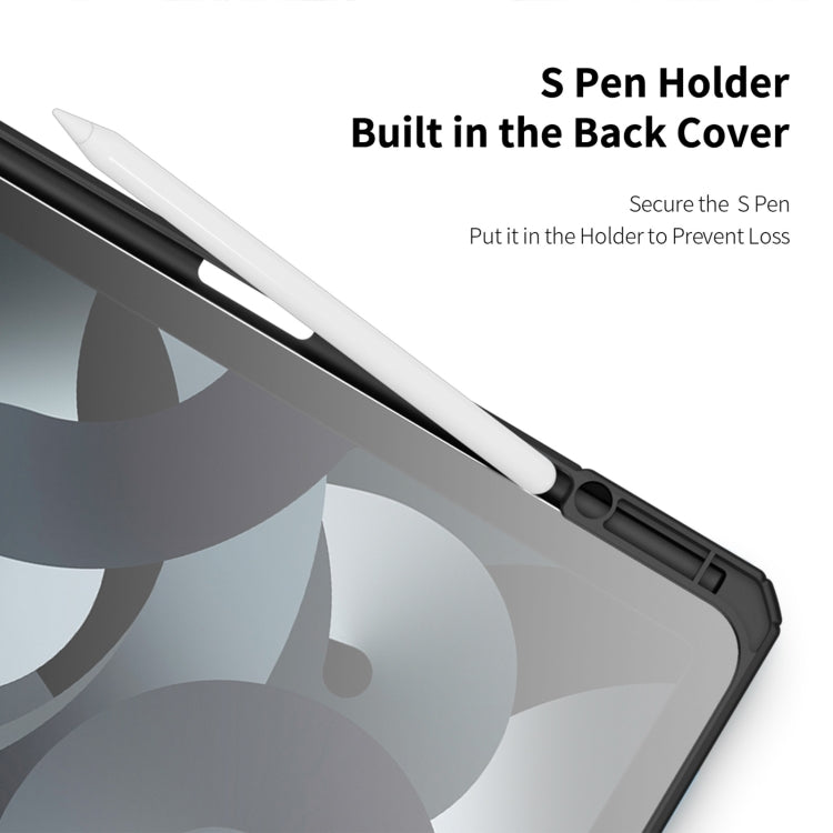 For iPad Air 13 2024 / 2025 DUX DUCIS TOBY Series Antiskid Leather Tablet Case with Sleep / Wake-up Function(Black) by DUX DUCIS