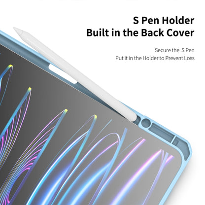 For iPad Pro 13 2025 / 2024 DUX DUCIS TOBY Series Antiskid Leather Tablet Case with Sleep / Wake-up Function(Blue) by DUX DUCIS