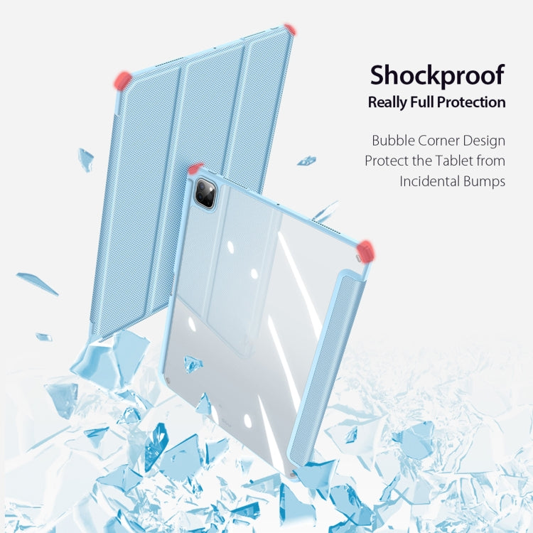 For iPad Pro 13 2025 / 2024 DUX DUCIS TOBY Series Antiskid Leather Tablet Case with Sleep / Wake-up Function(Blue) by DUX DUCIS