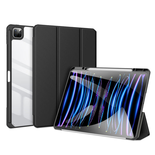 For iPad Pro 13 2025 / 2024 DUX DUCIS TOBY Series Antiskid Leather Tablet Case with Sleep / Wake-up Function(Black) by DUX DUCIS