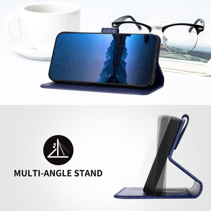 For iPhone 16e YX0070 Carbon Fiber Buckle Leather Phone Case with Lanyard(Royal Blue) by bashfashion