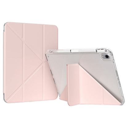 For iPad mini 2024 / mini 6 GEBEI Deformation Leather Tablet Case(Pink) by GEBEI