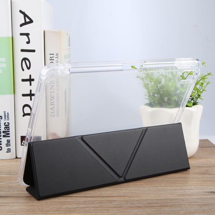 For iPad Pro 11 2022 GEBEI Deformation Leather Tablet Case(Black) by GEBEI