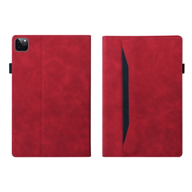 For iPad Pro 11 2025 / 2024 Splicing Shockproof Leather Tablet Case(Red) by bashfashion