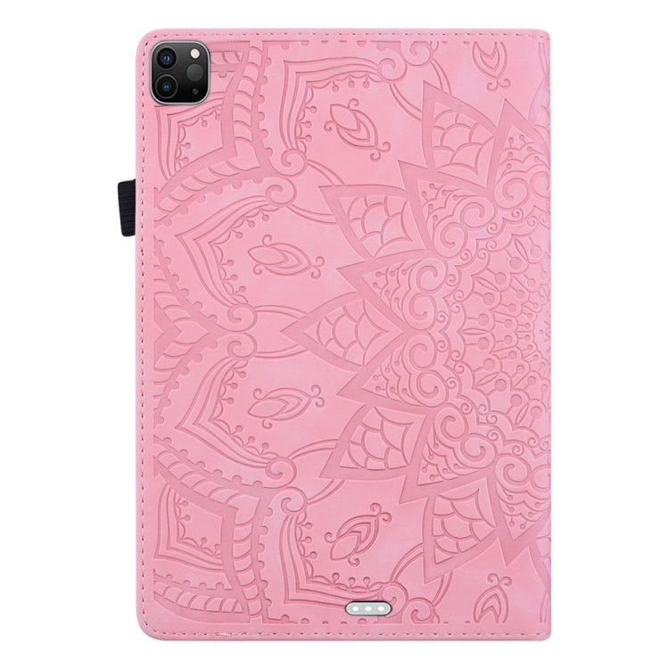 For iPad Pro 11 2025 / 2024 Calf Texture Embossed Leather Tablet Case(Pink) by bashfashion