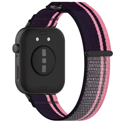 For Huawei Watch Fit3 Loop Nylon Watch Band(Pink Purple) by bashfashion