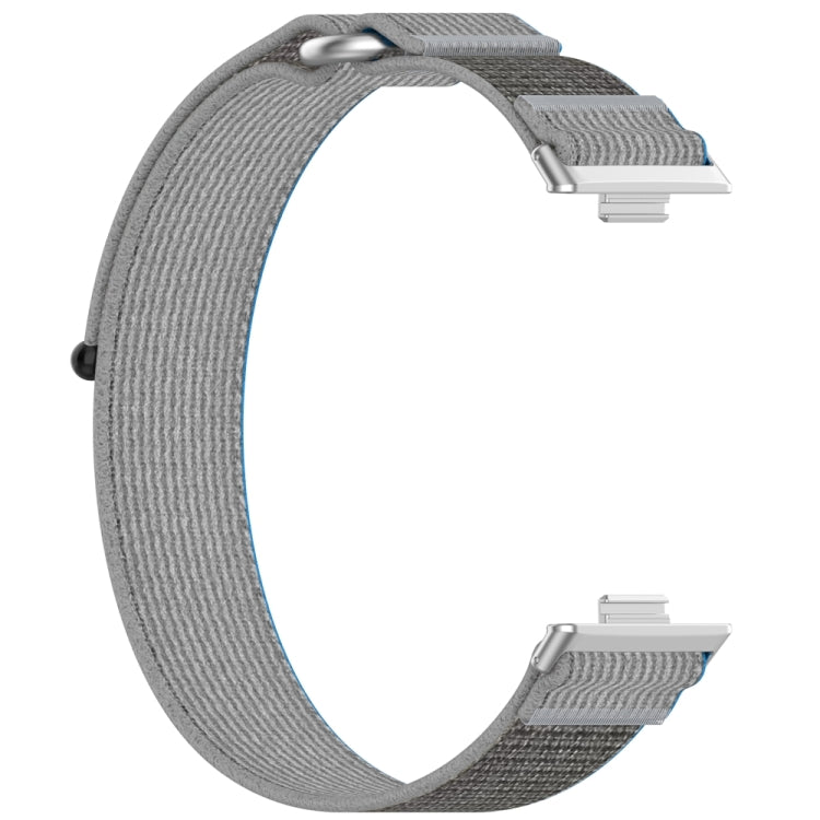 For Huawei Watch Fit3 Loop Nylon Watch Band(Blue Grey) by bashfashion