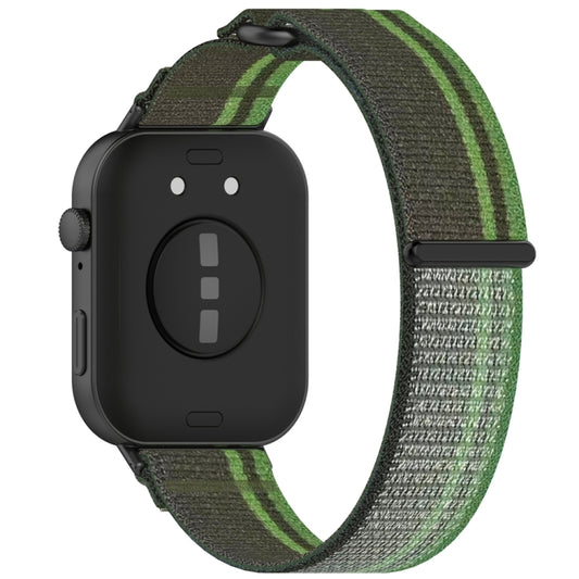 For Huawei Watch Fit3 Loop Nylon Watch Band(Dark Green) by bashfashion
