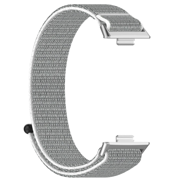 For Huawei Watch Fit3 Nylon Loop Hook and Loop Fastener Watch Band(Seashell) by bashfashion