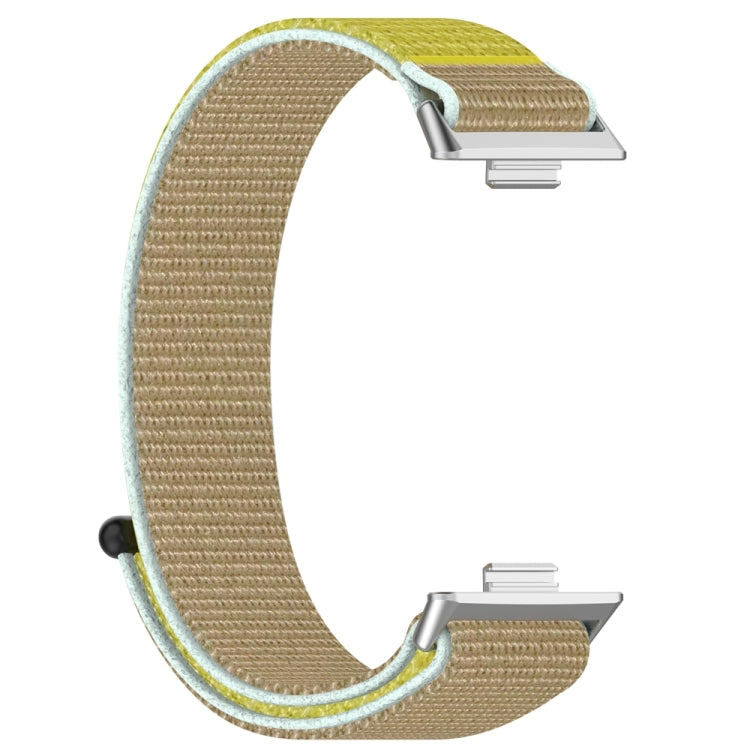 For Huawei Watch Fit3 Nylon Loop Hook and Loop Fastener Watch Band(Camel) by bashfashion