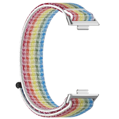 For Huawei Watch Fit3 Nylon Loop Hook and Loop Fastener Watch Band(Colorful) by bashfashion