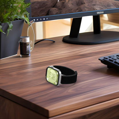 For Huawei Watch Fit3 Nylon Loop Hook and Loop Fastener Watch Band(Black) by bashfashion