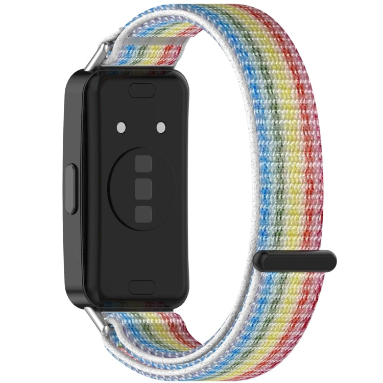 For Huawei Band 10 / 9 / 8 Nylon Loop Hook and Loop Fastener Watch Band(Colorful) by bashfashion