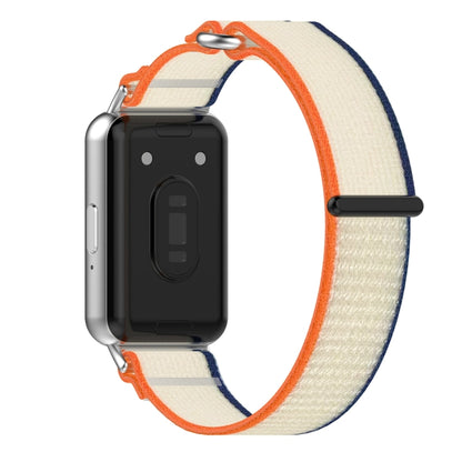 For Samsung Galaxy Fit 3 Loop Nylon Watch Band(Beige Orange) by bashfashion