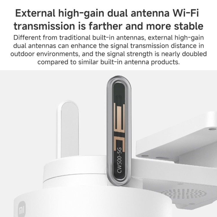 Xiaomi CW500 5MP Outdoor IP66 Waterproof Support Two-way Voice WiFi Camera, US Plug(White) by Xiaomi