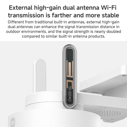 Xiaomi CW500 5MP Outdoor IP66 Waterproof Support Two-way Voice WiFi Camera, US Plug(White) by Xiaomi