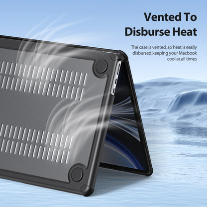 For MacBook Air 15.3 2023/2024 A2941 DUX DUCIS LCGH Laptop Frosted Protective Case(Black) by DUX DUCIS
