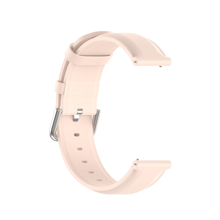 For Galaxy Watch Active3 / Galaxy Watch 3 41mm 20mm Universal Leather Watch Band(Light Pink) by bashfashion