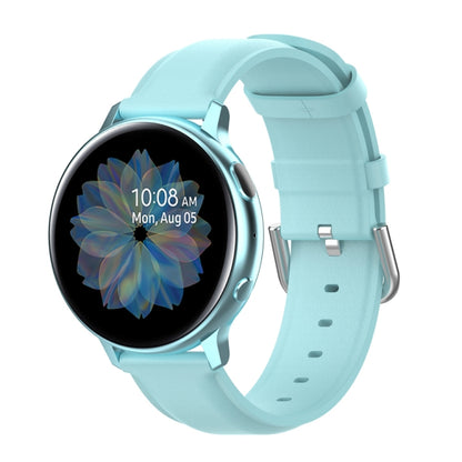 For Galaxy Watch Active3 / Galaxy Watch 3 41mm 20mm Universal Leather Watch Band(Light Blue) by bashfashion