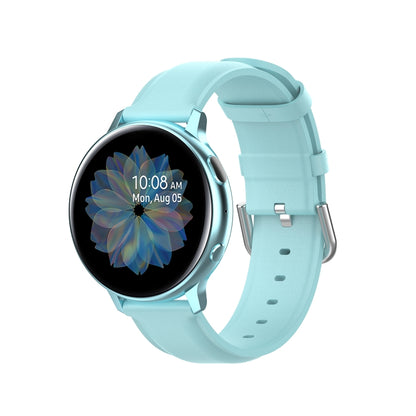 For Galaxy Watch Active3 / Galaxy Watch 3 41mm 20mm Universal Leather Watch Band(Light Blue) by bashfashion