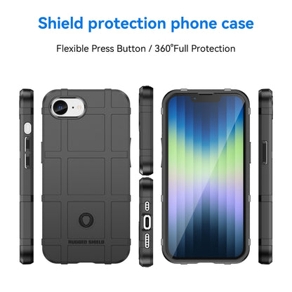 For iPhone 16e Full Coverage Shockproof TPU Phone Case(Black) by bashfashion