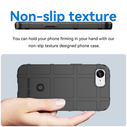 For iPhone 16e Full Coverage Shockproof TPU Phone Case(Black) by bashfashion