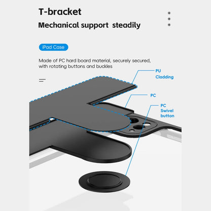 For iPad Pro 11 2025 / 2024 Mutural Jianshang Series Smart Leather Tablet Case(Black) by Mutural