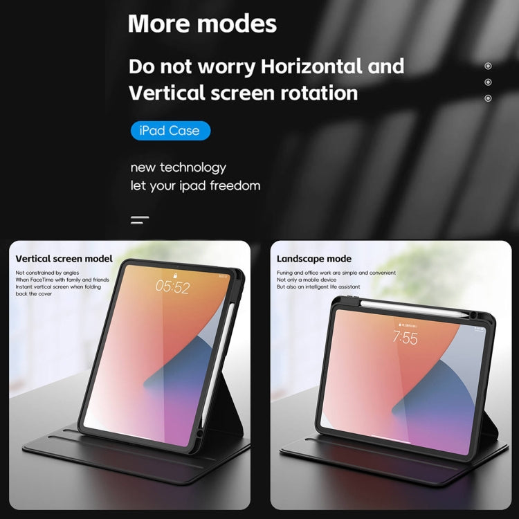 For iPad Air 13 2025 / 2024 Mutural Jianshang Series Smart Leather Tablet Case(Dark Blue) by Mutural