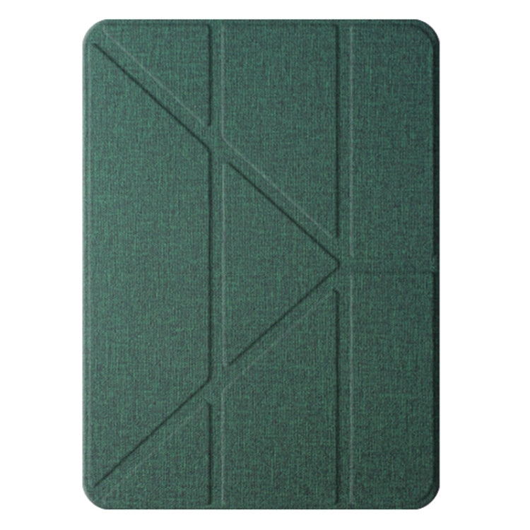 For iPad Pro 11 2025 / 2024 Mutural Multi-fold Smart Leather Tablet Case(Green) by Mutural