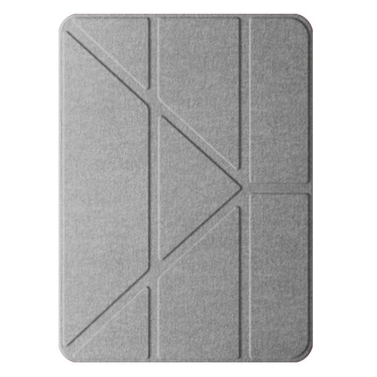 For iPad Air 13 2025 / 2024 Mutural Multi-fold Smart Leather Tablet Case(Grey) by Mutural