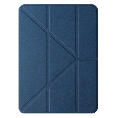 For iPad Air 13 2025 / 2024 Mutural Multi-fold Smart Leather Tablet Case(Blue) by Mutural