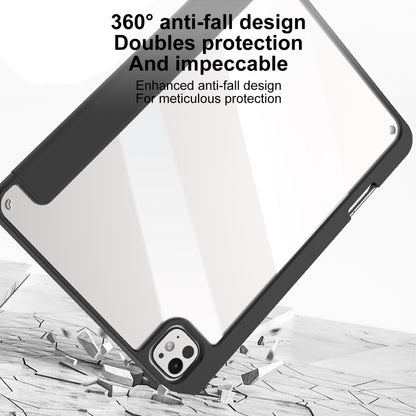 For iPad Air 13 2025 / 2024 Mutural Pinyue Series Smart Leather Tablet Case(Dark Blue) by Mutural