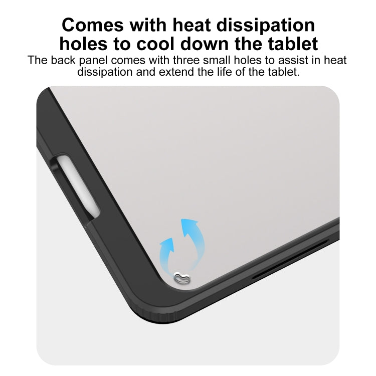 For iPad Pro 11 2025 / 2024 Mutural Pinyue Series Smart Leather Tablet Case(Dark Blue) by Mutural