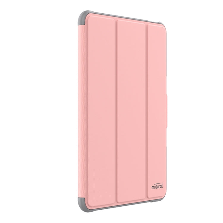 For iPad Air 13 2025 / 2024 Mutural PC Hybrid TPU Leather Smart Tablet Case(Pink) by Mutural