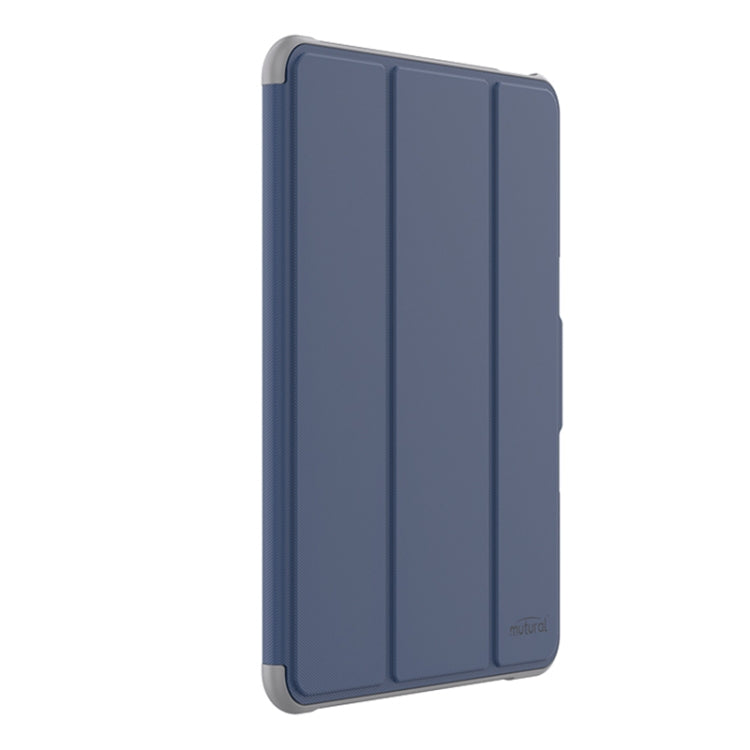 For iPad Pro 11 2025 / 2024 Mutural PC Hybrid TPU Leather Smart Tablet Case(Dark Blue) by Mutural